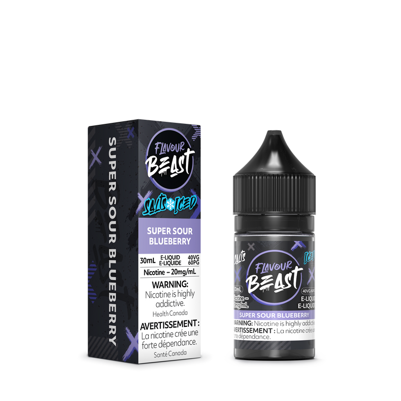 Flavour Beast E-Liquid- Super Sour Blueberry Iced Nic Salt