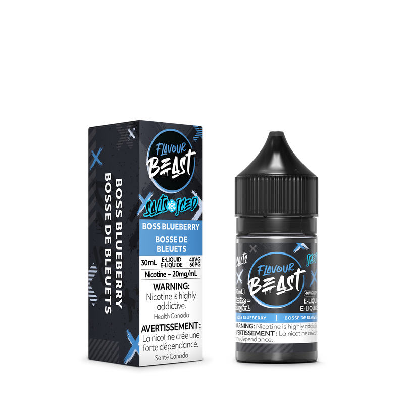 Flavour Beast E-Liquid- Boss Blueberry Iced Nic Salt