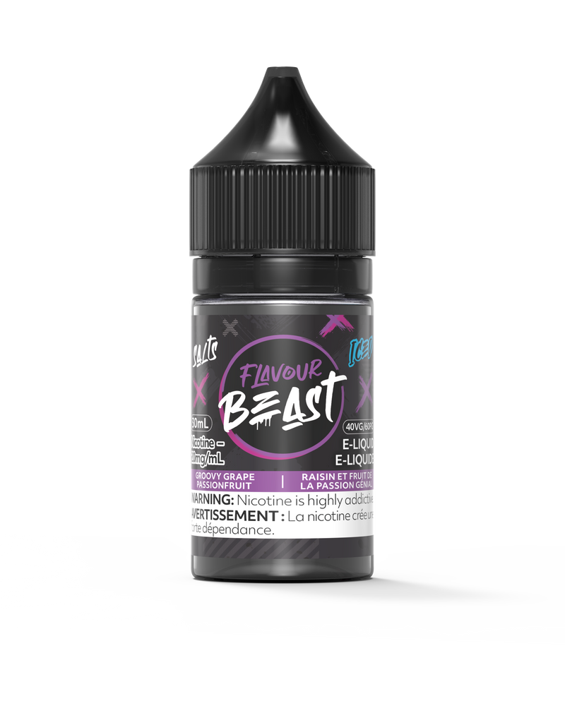Flavour Beast E-Liquid- Groovy Grape Passionfruit Iced Nic Salt