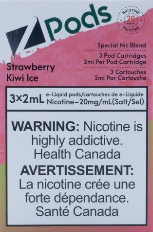 Strawberry Kiwi Ice - Z Pod 20mg Special Nic Blend (S Compatible)