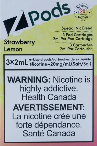 Strawberry Lemon - Z Pod 20mg Special Nic Blend (S Compatible)