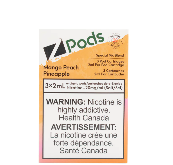 Mango Peach Pineapple - Z Pod 20mg Special Nic Blend (S Compatible)