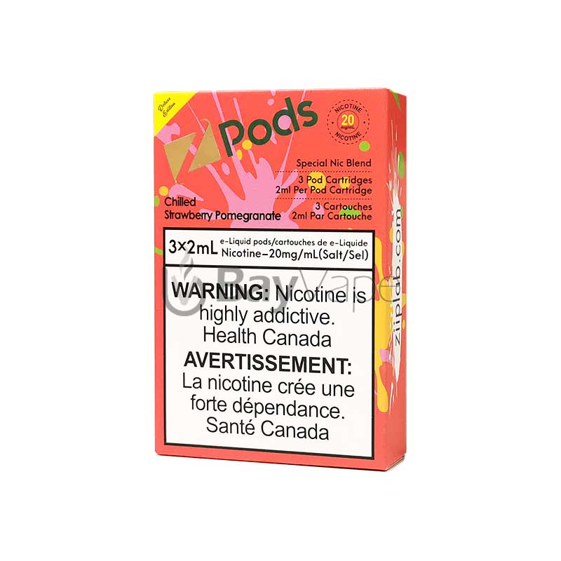 Chilled Strawberry Pomegranate - Z Pod 20mg Special Nic Blend (S Compatible)