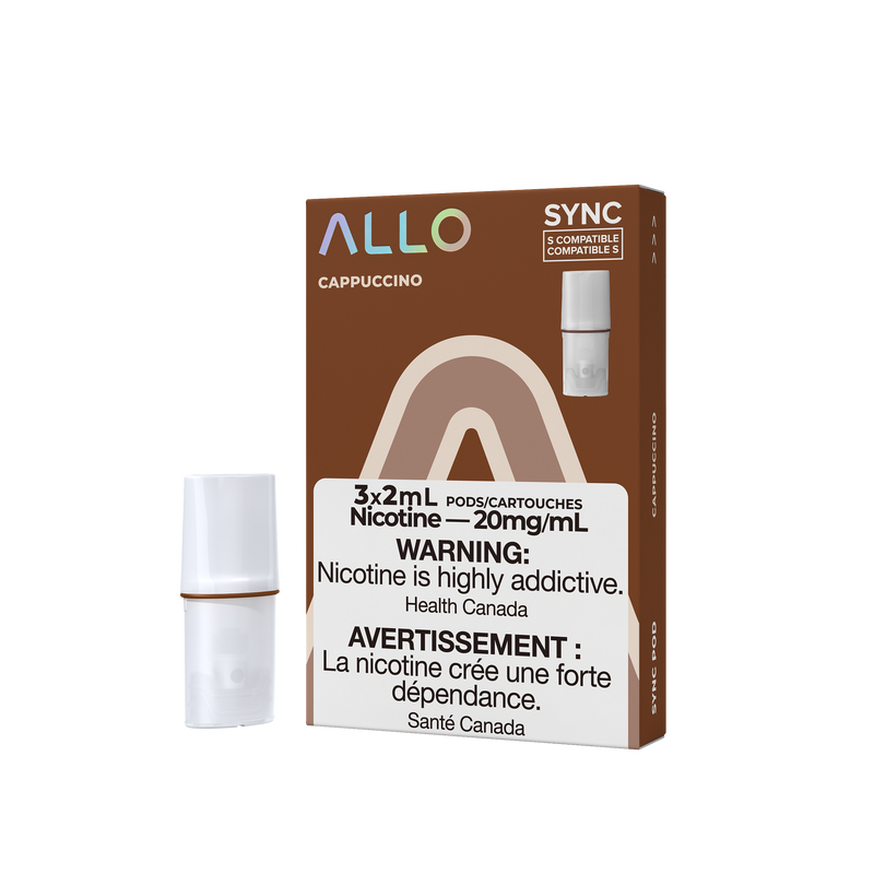 Allo SYNC Cappuccino Pods 20mg (Excise Tax Product)