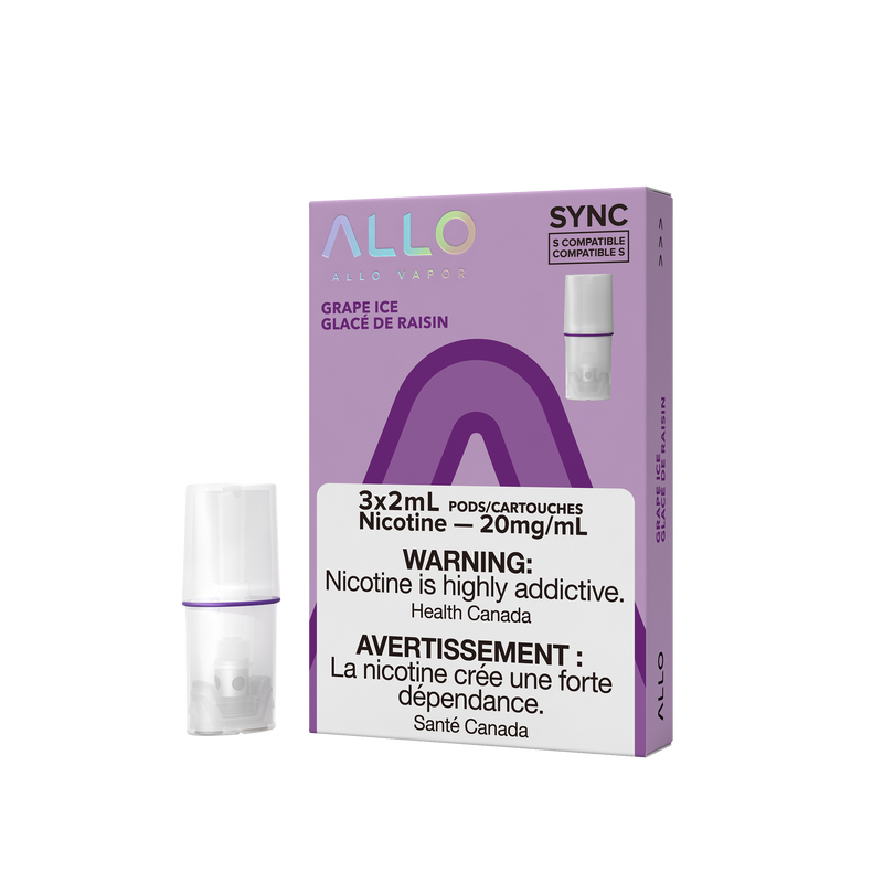 Allo SYNC Grape Ice Pods 20mg (Provincial Excise Product)