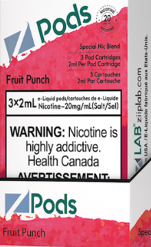 Fruit Punch- Z Pod 20mg Special Nic Blend (S Compatible)