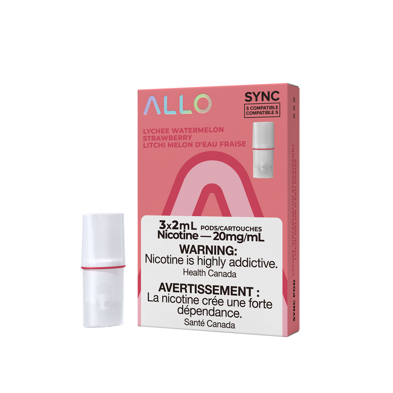 Allo SYNC Lychee Watermelon Strawberry Pods 20mg (Excise Tax Product)