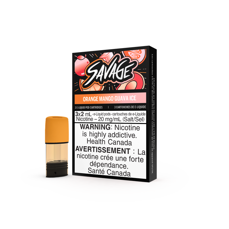 Savage- Orange Mango Guava Ice - STLTH Pod Pack