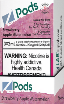 Strawberry Apple Watermelon- Z Pod 20mg Special Nic Blend (S Compatible)