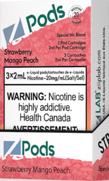 Strawberry Mango Peach- Z Pod 20mg Special Nic Blend (S Compatible)