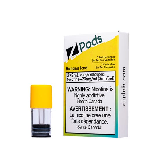 Banana Iced - Z Pod 20mg Special Nic Blend (S Compatible)