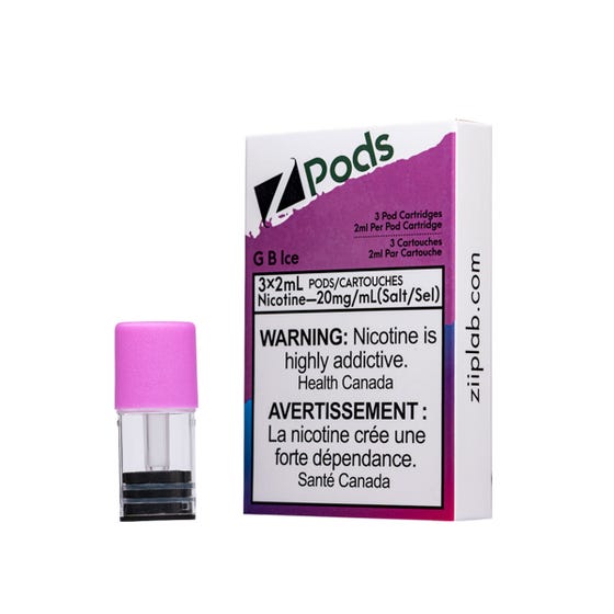 G.B Ice- Z Pod 20mg Special Nic Blend (S Compatible)